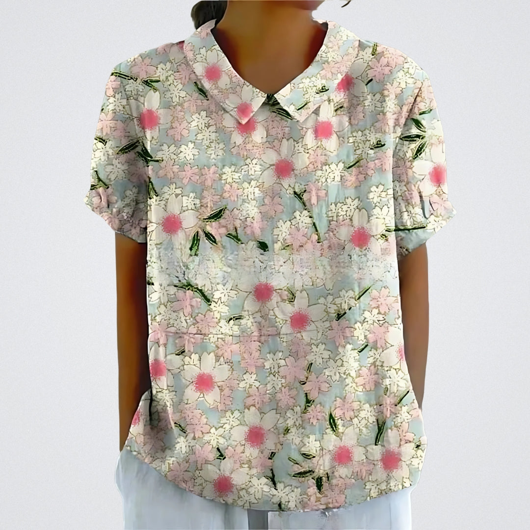 Hanne™ | Blomstret Skjorte