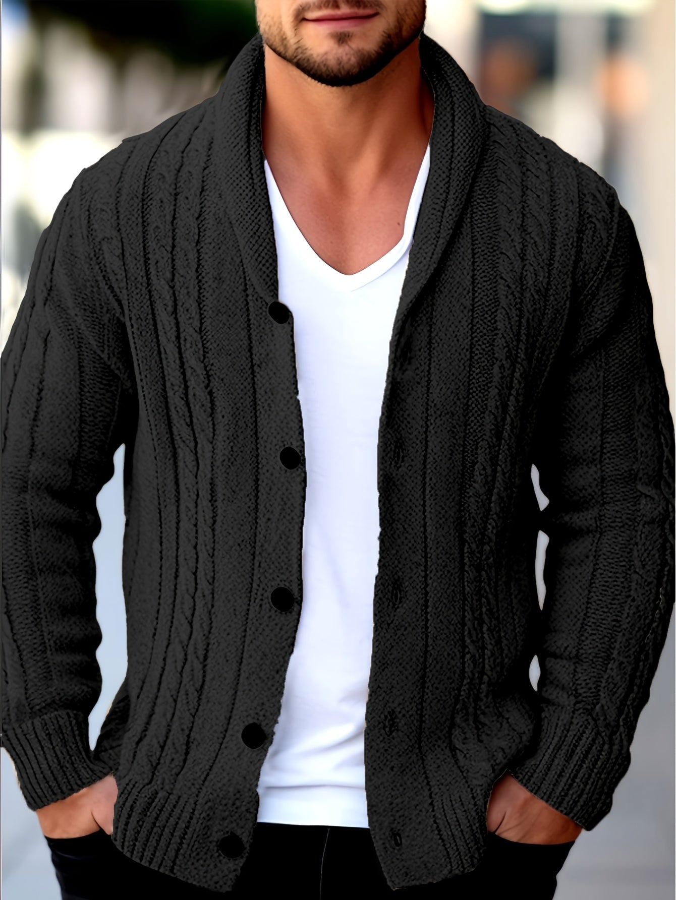 Poul™ | Klassisk Strikcardigan
