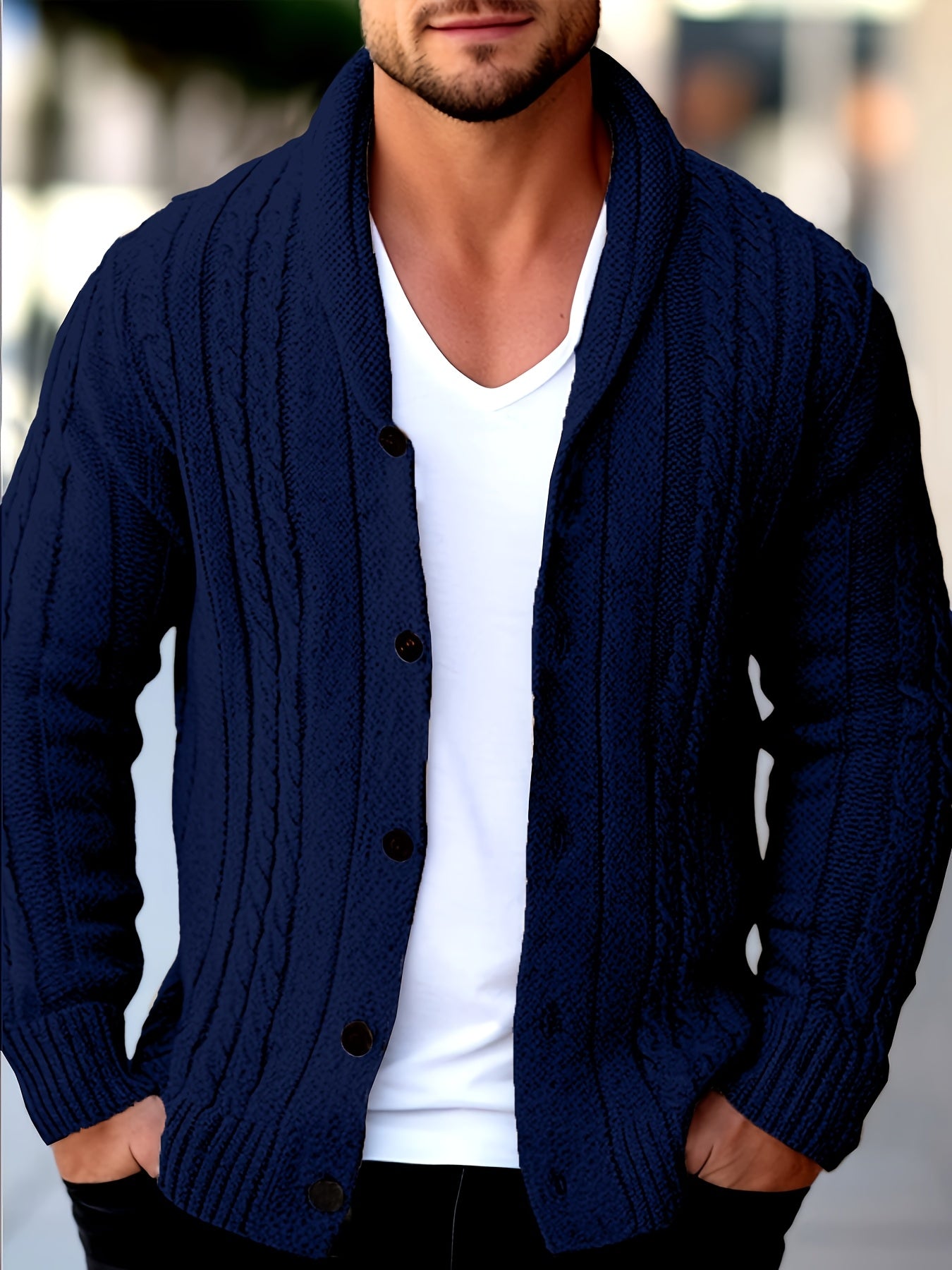 Poul™ | Klassisk Strikcardigan