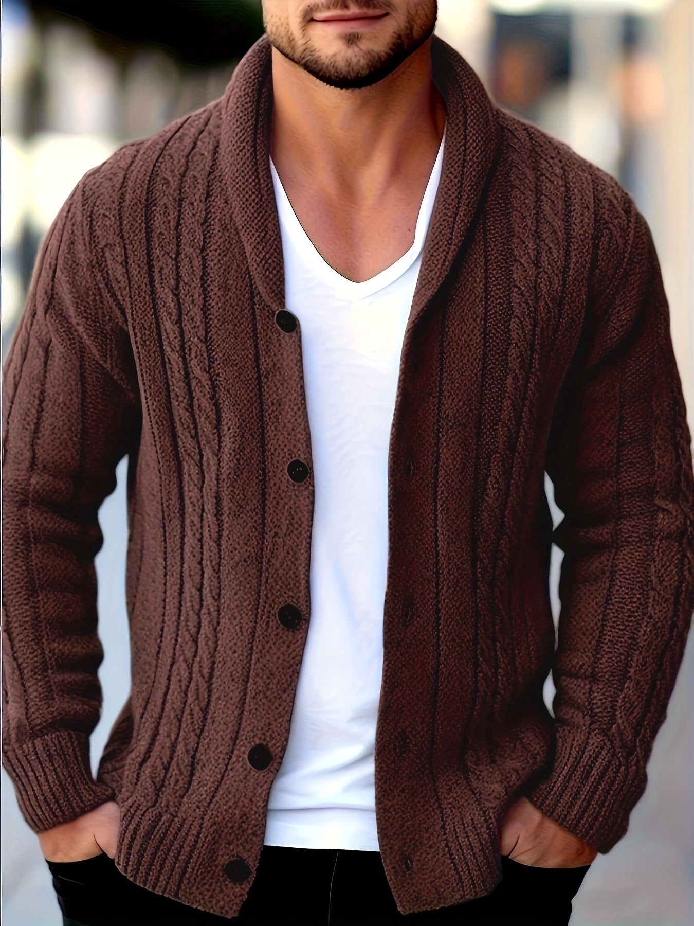 Poul™ | Klassisk Strikcardigan