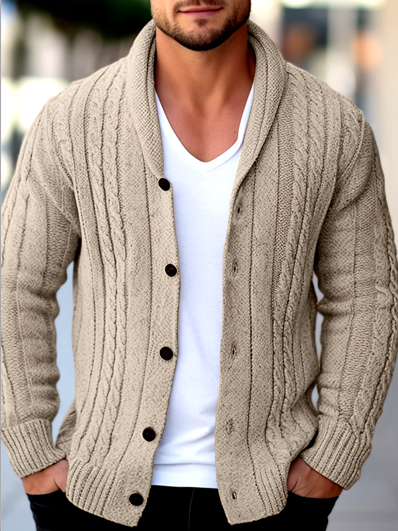 Poul™ | Klassisk Strikcardigan
